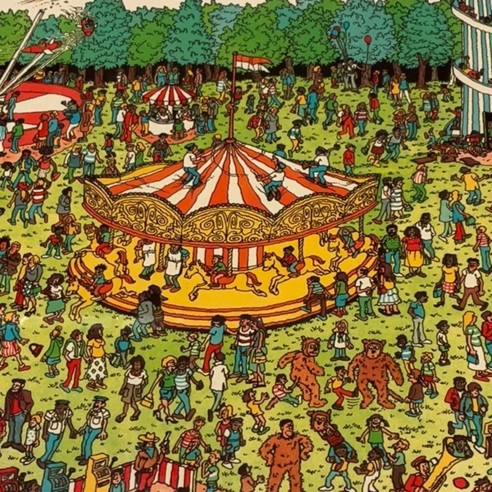 Hallmark Where’s Waldo Gift Bag 1991 Made in U.S.A.
